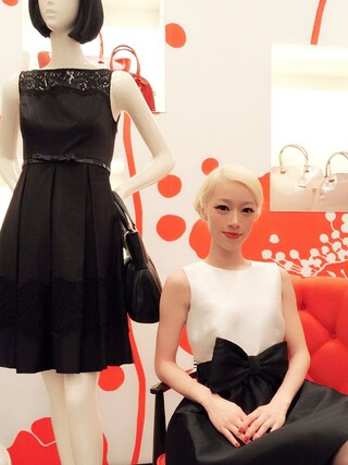 Suki Wong  is wearing kate spade new york "Kate Spade New York 'swift' A-Line Dress"