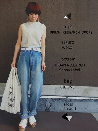 yuki使用「CIBONE（ミニマルシェバッグ / Mini Marche Bag）」的時尚穿搭