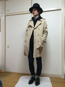 yujint使用「BEAUTY&YOUTH UNITED ARROWS（BY T/C GABER TRENCH◆）」的時尚穿搭