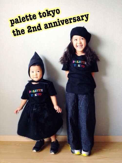 riccarin使用「Palette TOKYO（2nd Anniversary TEE for KIDS（BLACK））」的時尚穿搭