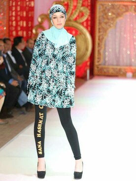 SHC is wearing sana hashmat couture