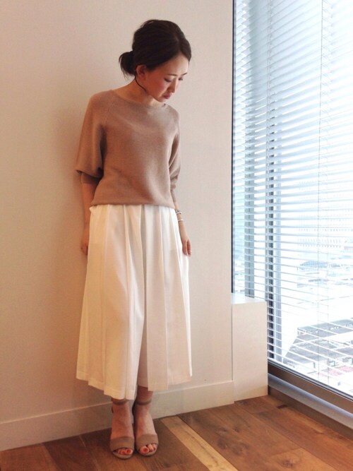 apart by lowrys /ルミネ立川店|horiさんのパンツ「Gゼットプリーツガウチョパンツ 718168 (apart by lowrys|アパートバイローリーズ)」を使ったコーディネート