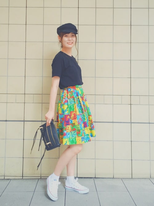 鮮やかスカートを主役に♡