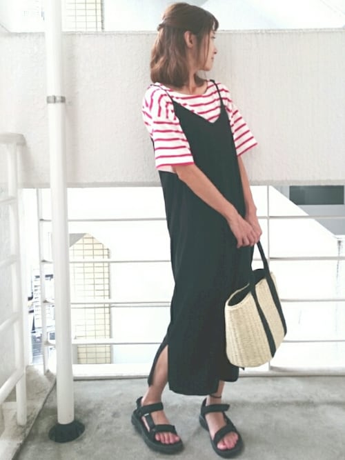 Ayaさんの「グランコットボーダー ワイド ショートスリーブプルオーバー_#(JOURNAL STANDARD relume)」を使ったコーディネート