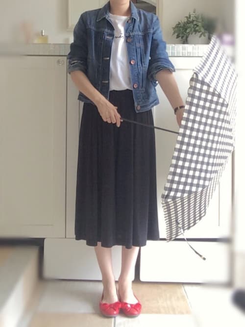 miiimさんのTシャツ/カットソー「S137 TS(agnes b.|アニエスベー)」を使ったコーディネート