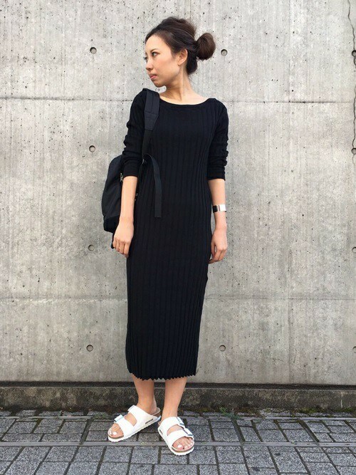 MUSE de Deuxieme Classe|MIYOさんのニット/セーター「PEACH SKIN ワンピース◆(Deuxieme Classe|ドゥーズィエムクラス)」を使ったコーディネート