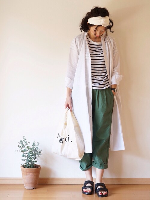 pongeeさんのサンダル「ARIZONA/アリゾナ_EVA (WOMEN)(BIRKENSTOCK|ビルケンシュトック)」を使ったコーディネート