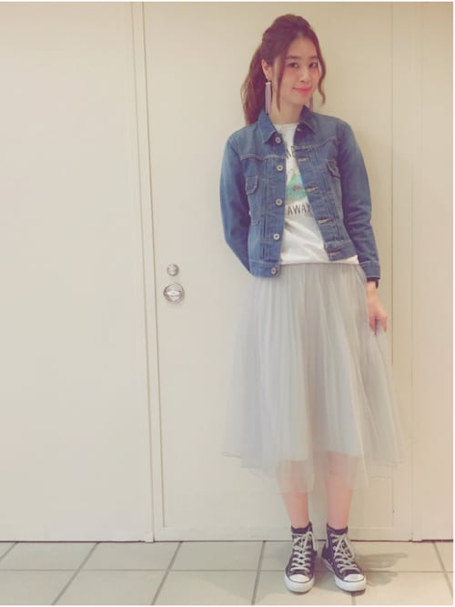 アナザーエディション ラフォーレ原宿店|chiharu hanaokaさんのスカート「■■■チュールスカート/AEBFC チュール SK(Another Edition|アナザーエディション)」を使ったコーディネート