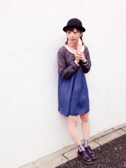 YURIKOさんの「2wayチェック柄ソックス(靴下屋)」