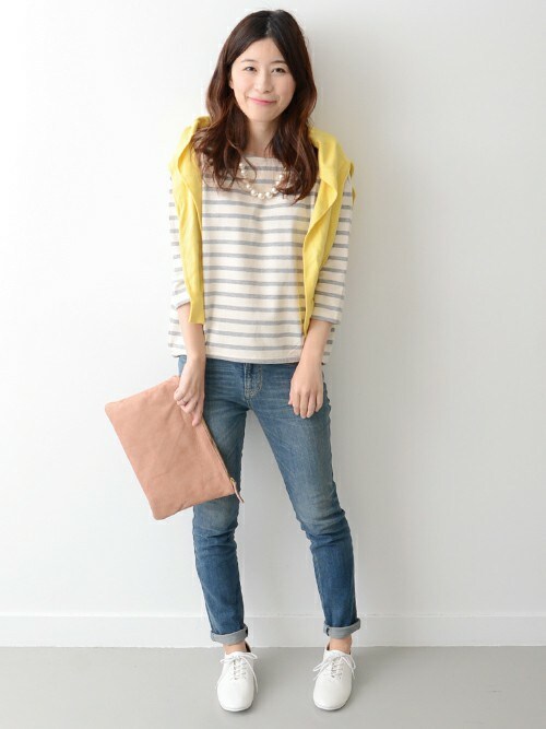 URBAN RESEARCH DOORS|DOORS WOMENSさんのTシャツ/カットソー「DOORS バックオープンコクーンプルオーバー(URBAN RESEARCH DOORS WOMENS|アーバンリサーチ ドアーズ ウィメンズ)」を使ったコーディネート