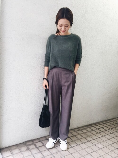 URBAN RESEARCH DOORSDOORS WOMENSさんのニット/セーター「DOORS ボートネックフェアリーニット(URBAN RESEARCH DOORS WOMENS|アーバンリサーチ ドアーズ ウィメンズ)」を使ったコーディネート