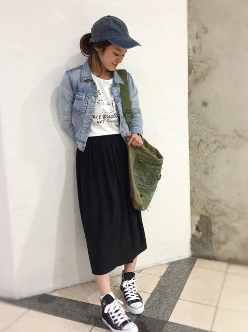 CANALJEAN 心斎橋店|tomoeさんのデニムジャケット「YANUK (ヤヌーク) EMILY デニムGジャケット/57151204(CANAL JEAN|キャナルジーン)」を使ったコーディネート