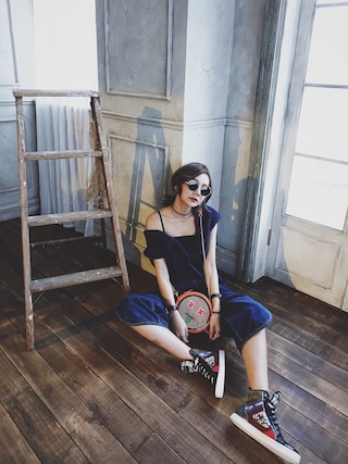 kirby郭思辰│a fadのoverall / salopetteコーディネート