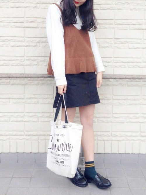 インしなくても可愛いニットビスチェと♡