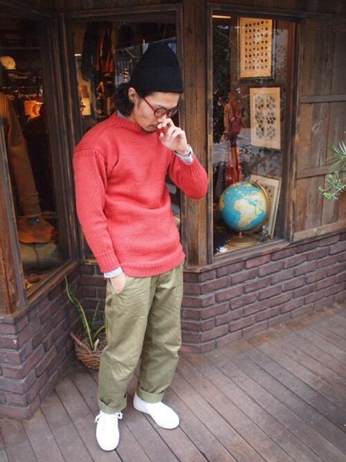 KenjiHimeno（SMART CLOTHING STORE 原宿店）｜Guernseyのニット・セーターを使ったコーディネート - WEAR