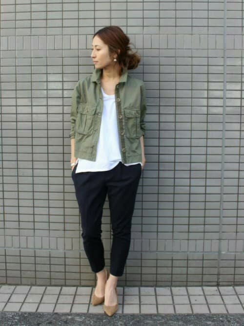 Spick & Span 本社|haruさんのパンツ「≪2016AW予約≫EC限定 ストレッチテーパードパンツ◆(FRAMeWORK|フレームワーク)」を使ったコーディネート