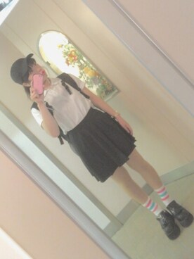 Asuka使用「WC（WC/テニスプリーツスカート）」的時尚穿搭
