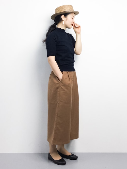 ZOZOTOWN|クボヤさんのニット/セーター「h/s high neck knit(made in HEAVEN|メイド イン ヘブン)」を使ったコーディネート