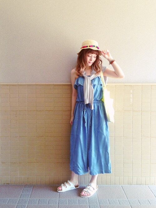 ☻香澄☻さんのサンダル「FLORIDA/フロリダ(WOMEN)(BIRKENSTOCK|ビルケンシュトック)」を使ったコーディネート