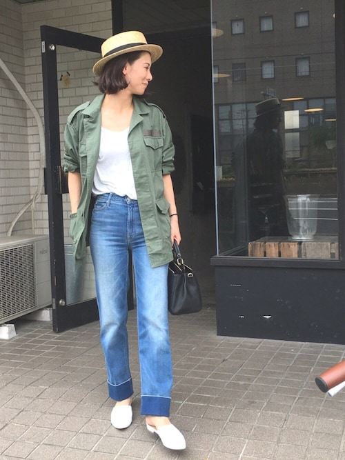 emaemiさんのサンダル「BY フラットミュール 1.5(BEAUTY&YOUTH UNITED ARROWS|ビューティアンドユースユナイテッドアローズ)」を使ったコーディネート