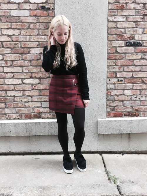 Shauna Jacobs使用「Free People（Free People Teenage Crush Plaid Miniskirt）」的時尚穿搭