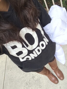 Nana Chang is wearing BOY LONDON