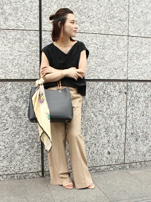 Spick and Span Noble新宿ルミネ店|ruriさんのトートバッグ「≪追加予約2≫Gianni notaro by Carol Jバンブーハンドルトート◆(NOBLE|ノーブル)」を使ったコーディネート