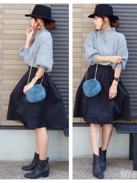 miho🅰ニコ is wearing titivate "ﾎﾞﾄﾙﾈｯｸﾘﾌﾞﾆｯﾄﾌﾟﾙｵｰﾊﾞｰ"