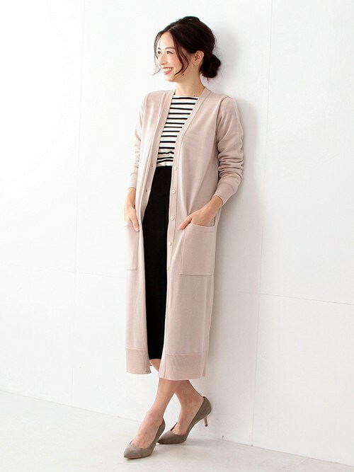 Demi-Luxe BEAMS|Demi-Luxe BEAMSさんのカーディガン「Demi- Luxe BEAMS / ロング Vネックカーディガン(Demi-Luxe BEAMS|デミルクス ビームス)」を使ったコーディネート