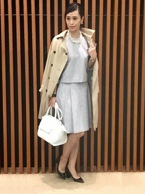 UNTITLED 宮崎ボンベルタ|UNTITLEDさんのステンカラーコート「プライマルツイルコート(UNTITLED|アンタイトル)」を使ったコーディネート