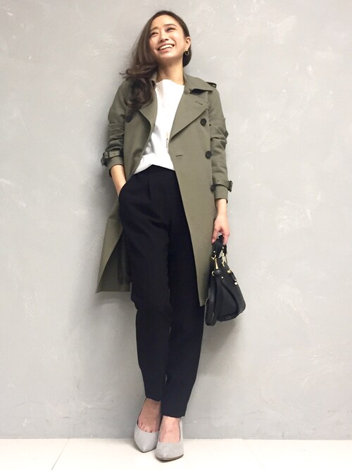 STUDIOUS 本部|Tomomi Watanabeさんのトレンチコート「STUDIOUS トレンチコート(STUDIOUS|ステュディオス)」を使ったコーディネート