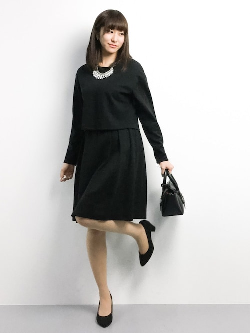 ZOZOTOWN|星野美玲さんのワンピース「ポンチセットアップルックワンピース(FREDY&GLOSTER|フレディ アンド グロスター)」を使ったコーディネート
