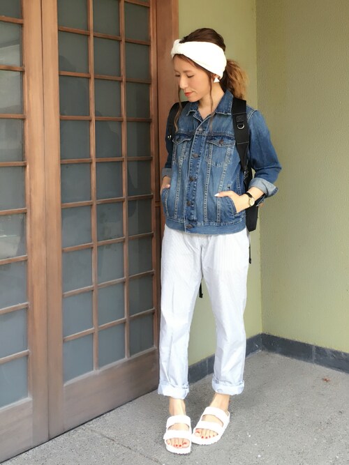 aponさんのサンダル「ARIZONA/アリゾナ_EVA (WOMEN)(BIRKENSTOCK|ビルケンシュトック)」を使ったコーディネート