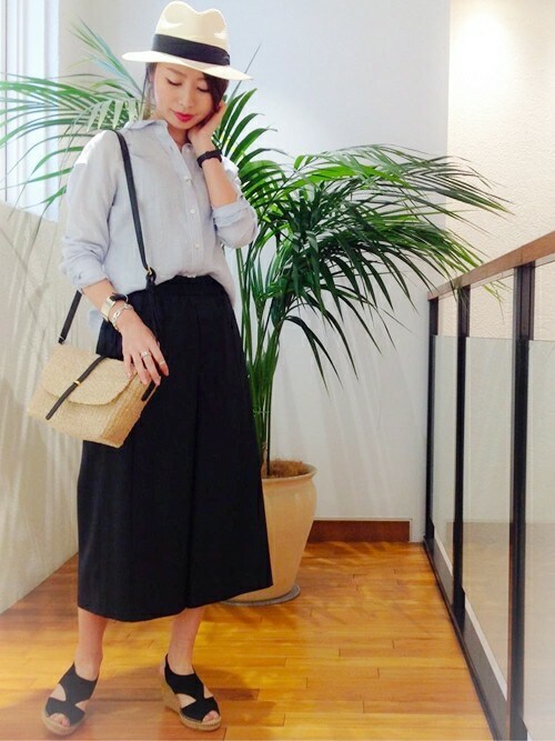 SHIPS 藤井大丸御旅店|許さんのサンダル「CALZANOR:バックストラップウェッジ◇(SHIPS for women|シップスフォーウィメン)」を使ったコーディネート