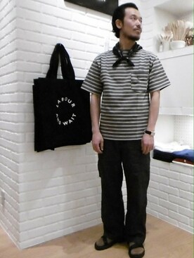 Bshop 神戸本店｜カナザワ使用「ORCIVAL（【ORCIVAL　オーシバル】半袖ポケットボートネック　 ST　<16SS新入荷>）」的時尚穿搭