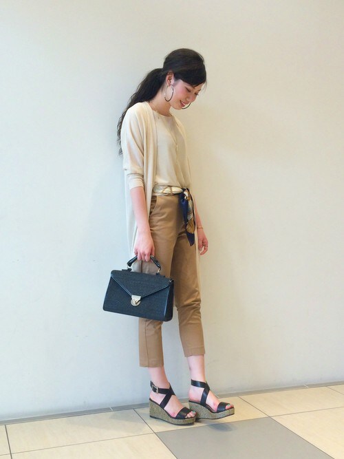 BLISS POINT マークイズ静岡|BLISS POINT マークイズ静岡店 Womens Staff3さんのカーディガン「【UVカット】16SSUVロングカーディガン/716906(BLISS POINT|ブリスポイント)」を使ったコーディネート