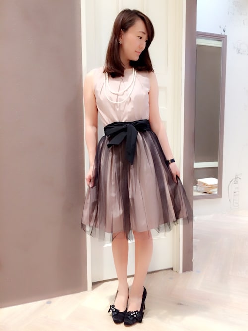 laboratory work三宮さんちかゆっしーさんのドレス「グログラン3wayワンピース【結婚