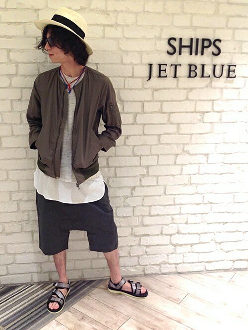 大楽（SHIPS JET BLUE ルミネエスト新宿店）｜SHIPS JET BLUEのTシャツ/カットソーを使ったコーディネート - WEAR
