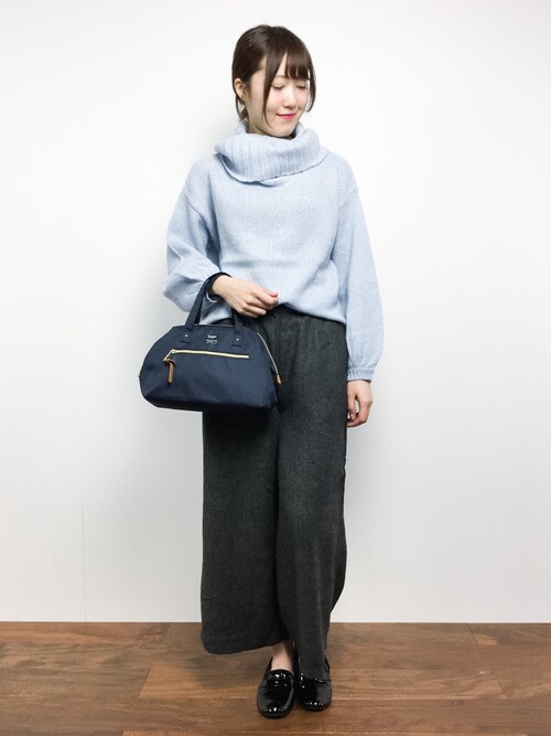 ZOZOTOWNmaruさんのニット/セーター「袖ボリュームオフタートル(Discoat Parisien WOMENS|ディスコートパリシアンウィメンズ)」を使ったコーディネート