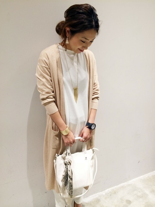 BLISS POINT イオンモール宮崎|BLISS POINT イオンモール宮崎店 Womens Staff2さんのカーディガン「【吸湿速乾】16SSDRロングカーディガン/711542(BLISS POINT|ブリスポイント)」を使ったコーディネート