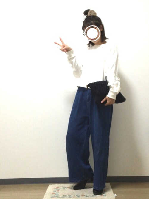 yukahiro使用「thpry＋color（フリルスリーブプルオーバー）」的時尚穿搭
