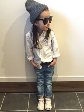 noa is wearing B:MING LIFE STORE by BEAMS "ビーミング by ビームス / KIDSワッチキャップ"