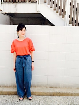 Ciaopanic神戸店|あかいけまいさんのTシャツ/カットソー「袖バルーンTee(Ciaopanic (Ladies)|チャオパニック)」を使ったコーディネート