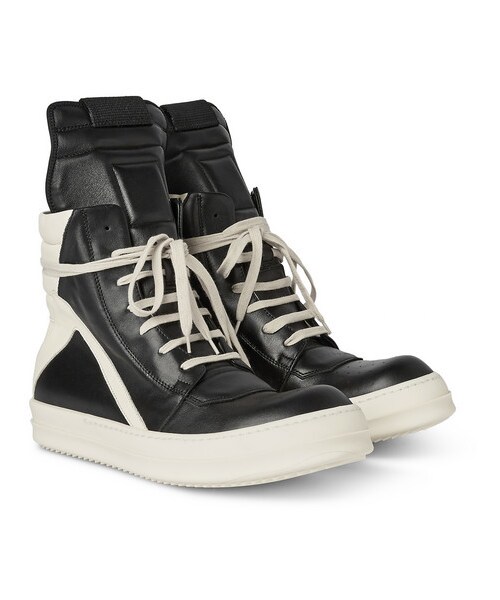 Rick Owens（リックオウエンス）の「Rick Owens Panelled Leather High-Top Sneakers