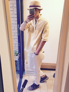 「CIAOPANIC TYPY（チャオパニックティピー）のアイテム」を使った、わーっ。さん（メンズ・186cm）の夏コーディネート