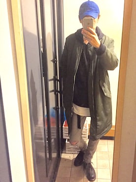 「H&M（エイチ・アンド・エム）のアイテム（その他）」を使った、わーっ。さん（メンズ・186cm）の秋コーディネート