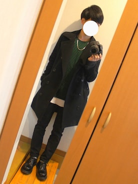 「STUDIOUS SELECT（ステュディオスセレクト）のアイテム（トレンチコート）」を使った、けいさん（メンズ・158cm）の秋コーディネート