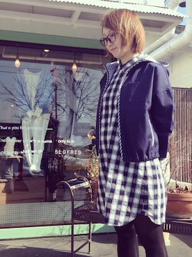 「PAR ICI（パーリッシィ）のアイテム」を使った、segeresさん（レディース・163cm）の冬コーディネート