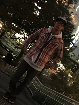 「sevens（セブンズ）のアイテム（帽子）」を使った、KAKEさん（メンズ・178cm）の秋コーディネート