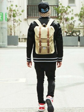 「BEN DAVIS/PROJECT LINE（ベンデイビスプロジェクトライン）のアイテム」を使った、リョウさん（メンズ・175cm）の春コーディネート